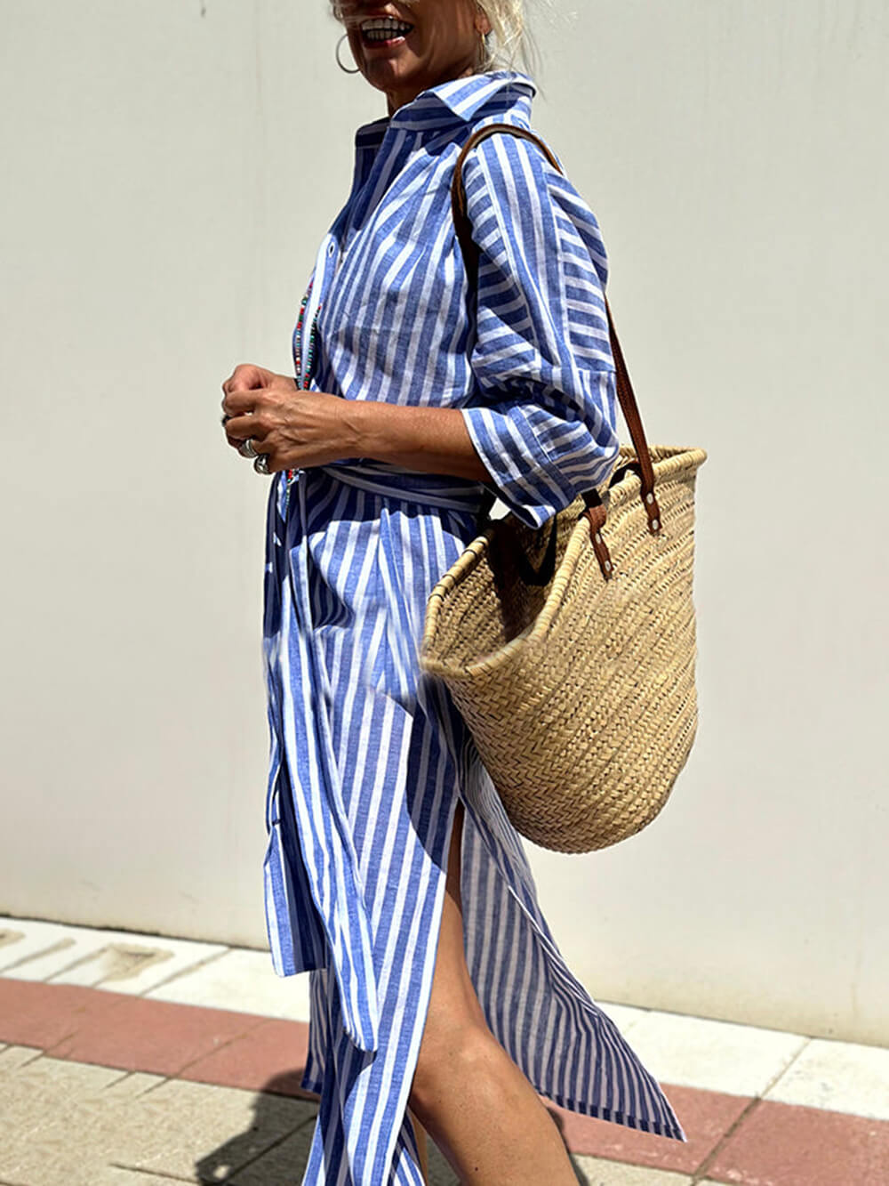 ELLE - STRIPED DRESS SHIRT