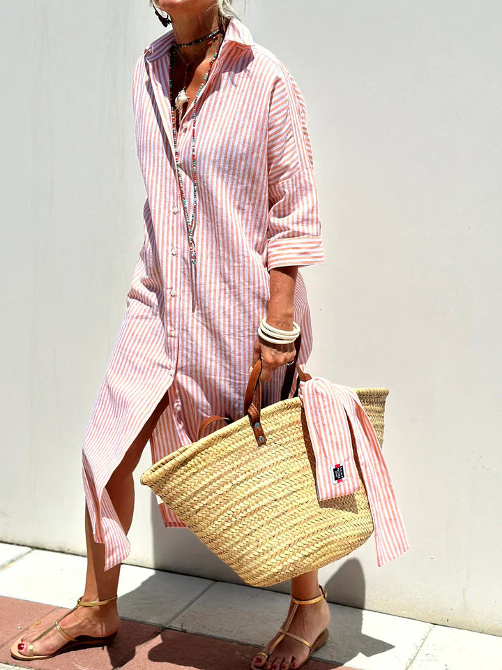 ELLE - STRIPED DRESS SHIRT