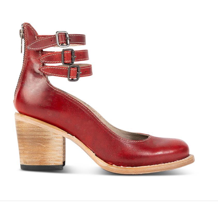 Rina - Strapped Block Heel Shoes