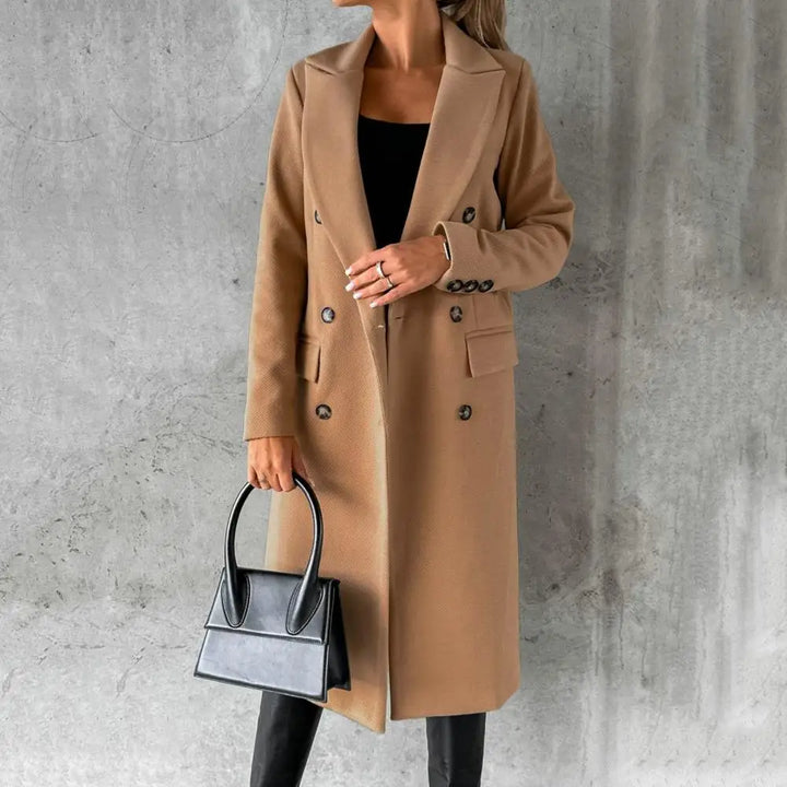 Genevieve™ - Timeless Double-Breasted Coat