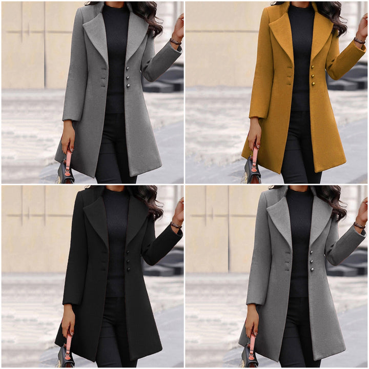 Gail™ - Sleek Buttoned Coat